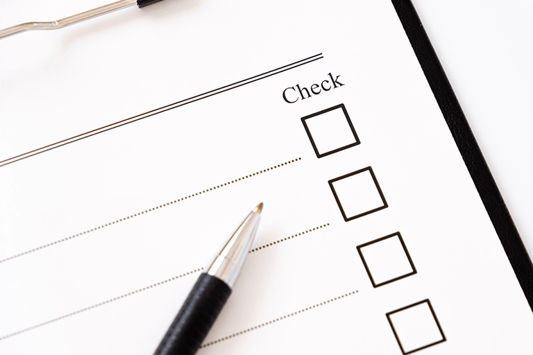 前日までに準備しておくこと